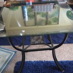 Glass Top Side/Coffee Table