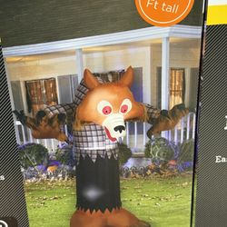 Halloween Wolf Inflatable Yard Decoration 