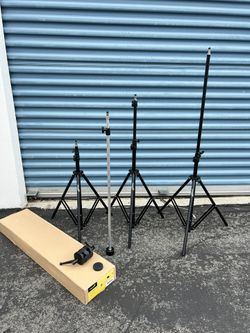 3 Impact LS-8A Light Stands 3-way extendable w/ impact mini Boom arm