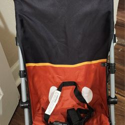 Cosco Disney Mickey Mouse Lightweight Stroller w Brake System & Compartment Underneath in great, well cared for condition