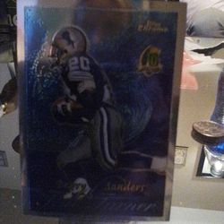 1996 Barry Sanders Topps Chrome Tide Turner's Refracture #TT14 MINT 9 (contact info removed)3 Thumbnail