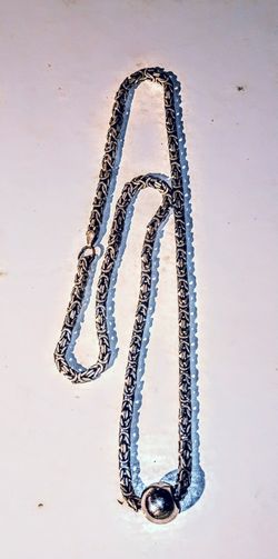 BALLIN SQUARE SILVER CHAIN 50 GRAMS +