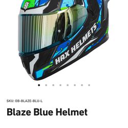 Hax Obsidian Helmet Blaze Blue