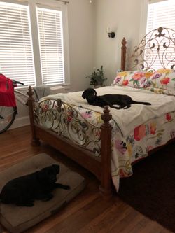 Queen bed frame