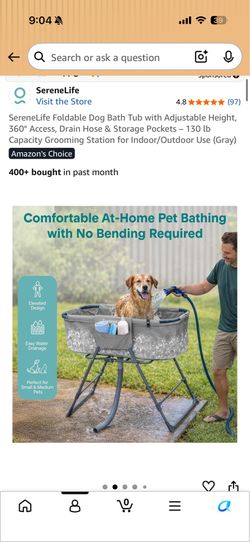 Dog washing station