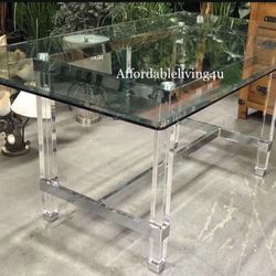 Glass Acrylic Dining Table Brand New In Box