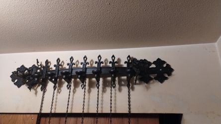 medieval wall sconce candelabra . I have only been able to find five arms and 27 in Long mine is seven arms and 43 in Long and very good conditionthe 