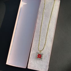 Authentic Charm Upcycled Necklace 3mm 18k Gold Plated 18 Inch Chain. 