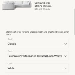 Restoration Hardware Cloud Modular 5 Piece Corner Sectional