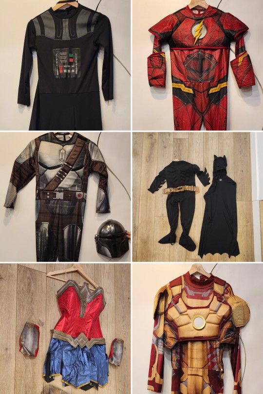 Halloween Costumes - Super Hero - Star Wars - Pirate - Dragon