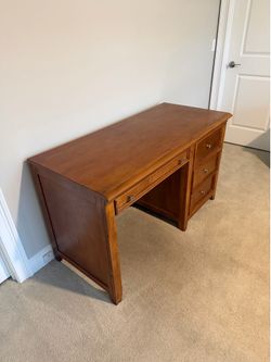 Solid wood desk