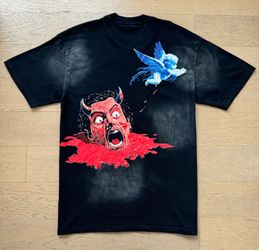 Hellstar Devil & Angel Graphic Tee (Black) SMALL