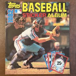 1982 Topps Baseball Sticker Album Old Stock Never Used Empty Carter