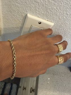 14K Rope Chain Bracelet