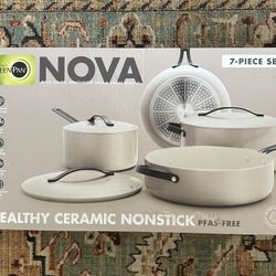 GreenPan Nova Healthy Ceramic Nonstick 7 Piece Set