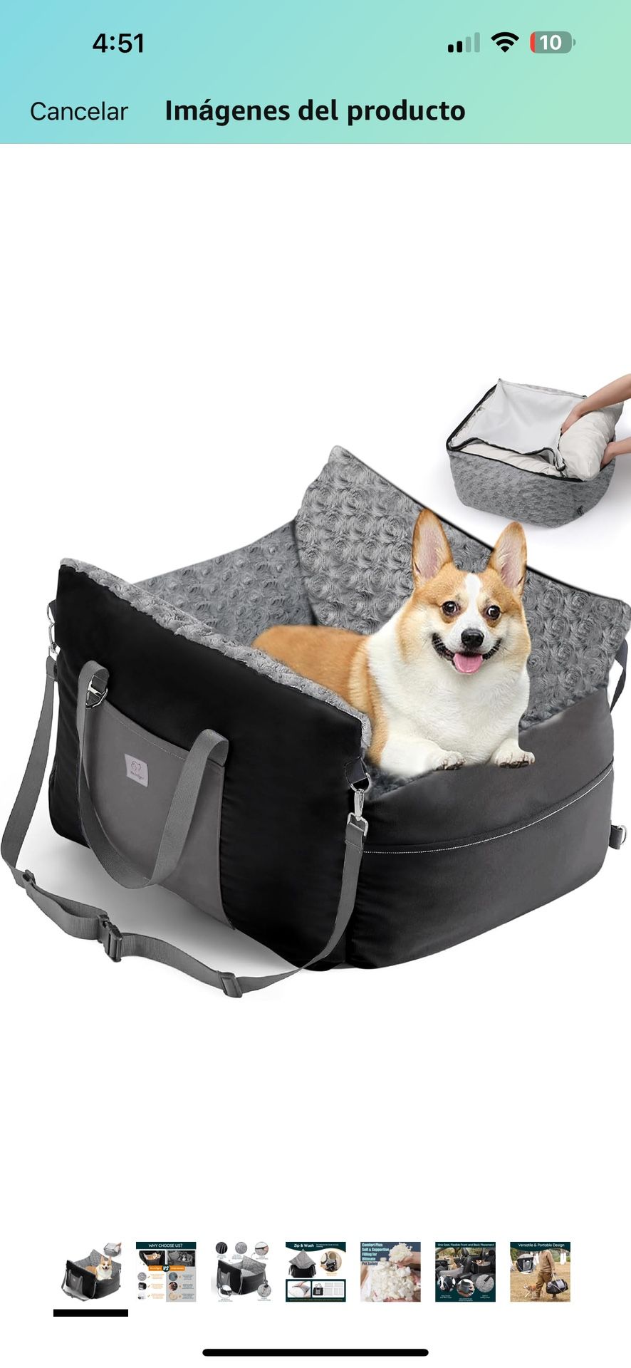 Cama De Perro Para Carro