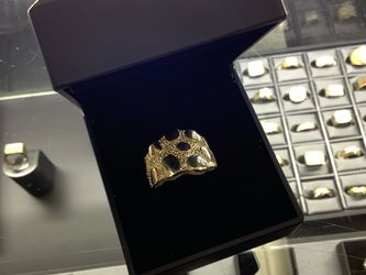 Nugget ring Diamond cut