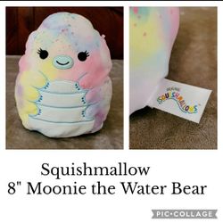 Squishmallow, 8" Moonie/Water Bear 