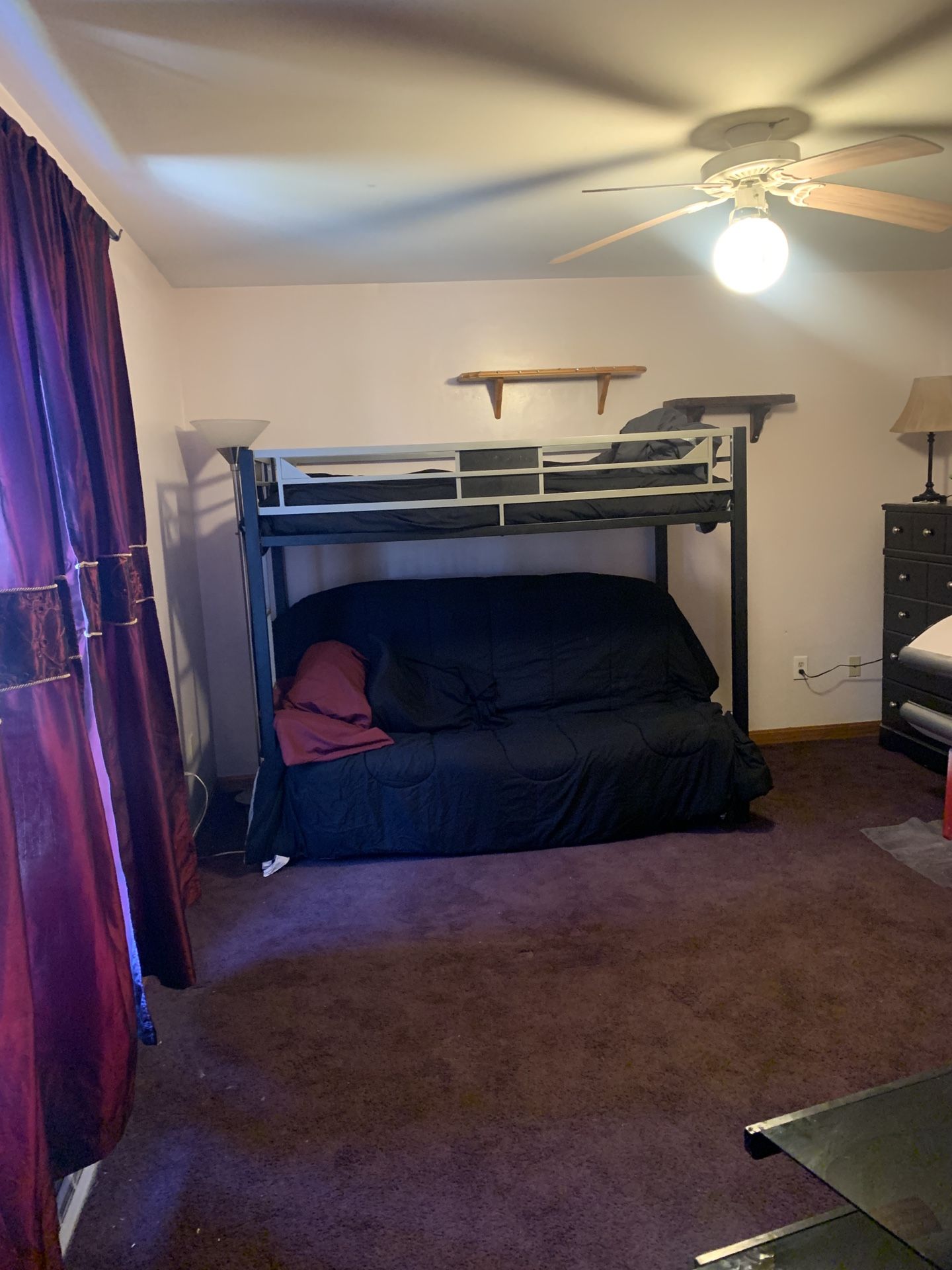 Bunk Beds With Futon Couch At Bottom