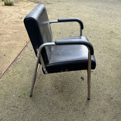 Reclining metal chair