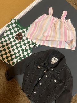 Little Girl Osh Kosh Jean Jacket And Tops 