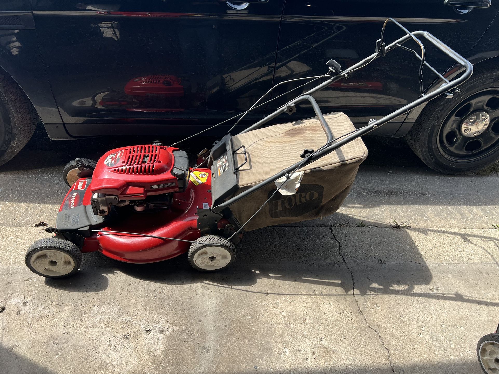 22” Toro Lawnmower With Self Propelled And Rear Bag