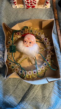 Vintage Santa Light Ornament