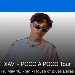 Xavi - POCO A POCO Tour Tickets 