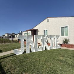 Marquee and Letters White 