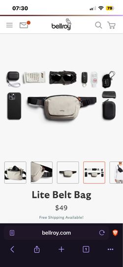 Bellroy Lite Belt Bag 1.8 L - New w/o Tags