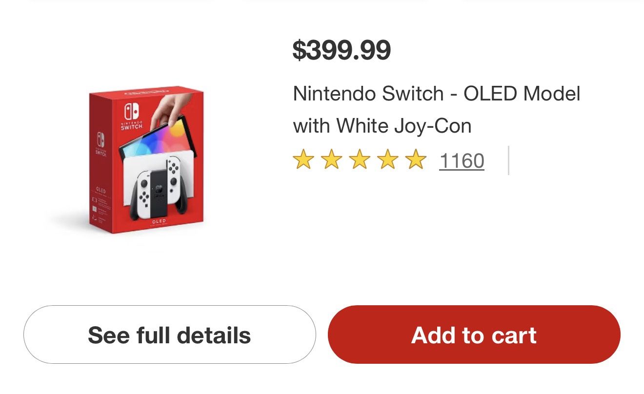 Nintendo Switch OLED white STARTER PACK