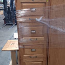 Wood Filing Cabinets (6 Available) 