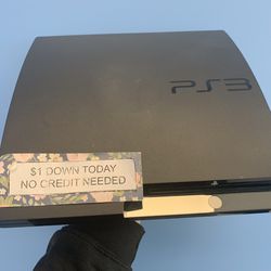 Sony Playstation 3 Gaming Console Ps3-90 Day Warranty-$1 DOWN-NO Credit Needed