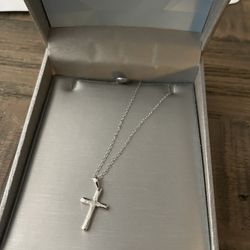 Sterling Silver Cross Necklace 