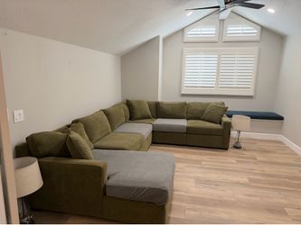 Free green sectional sofa