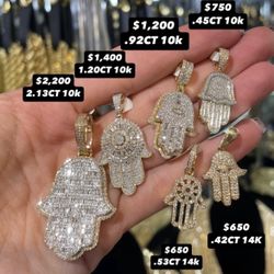 14K .42 CT Natural Diamonds  Pendant 