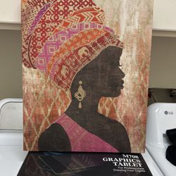 Nubian Queen Walls Art With gold Accents 