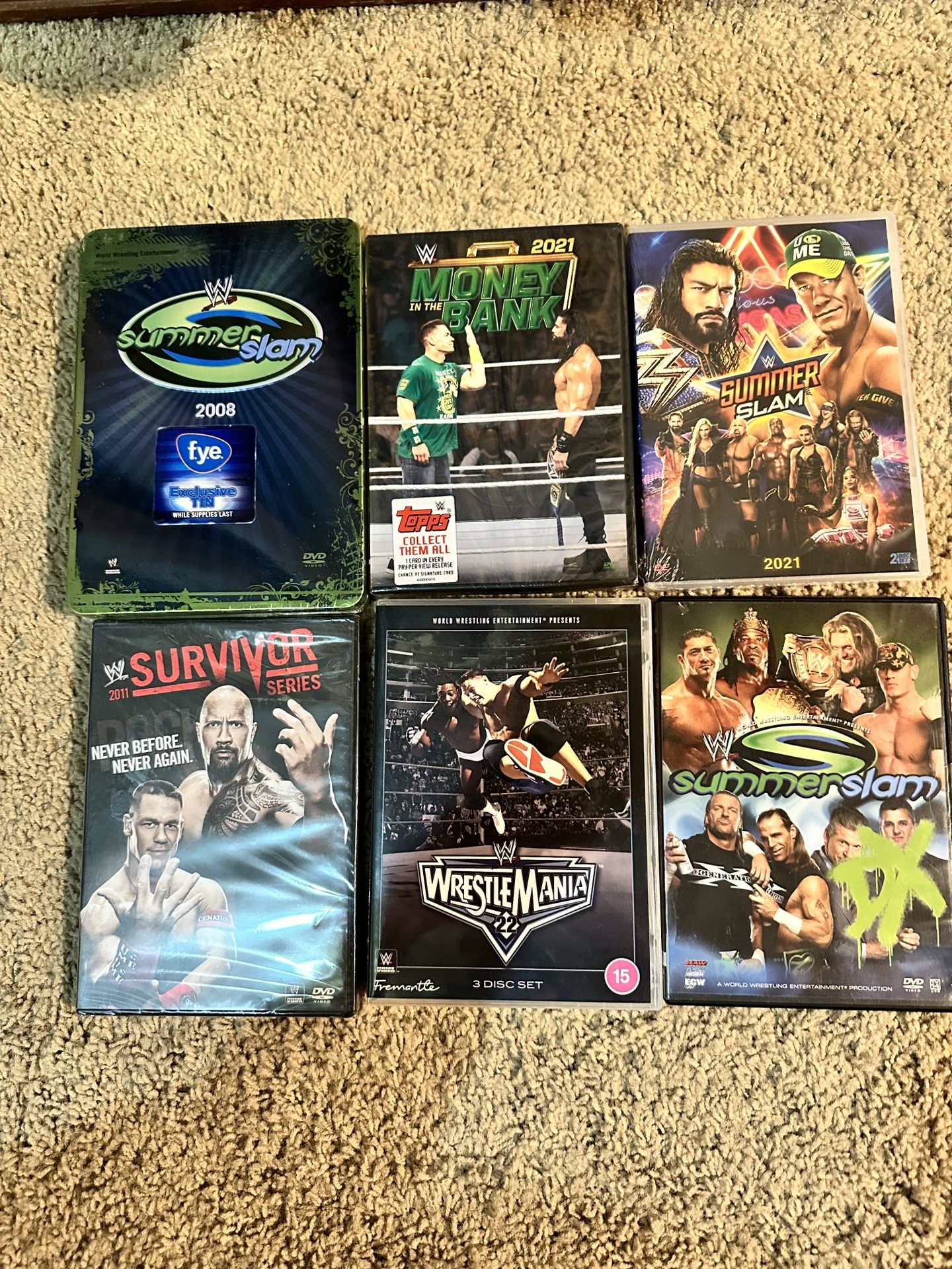 WWE DVD’s (Assorted)