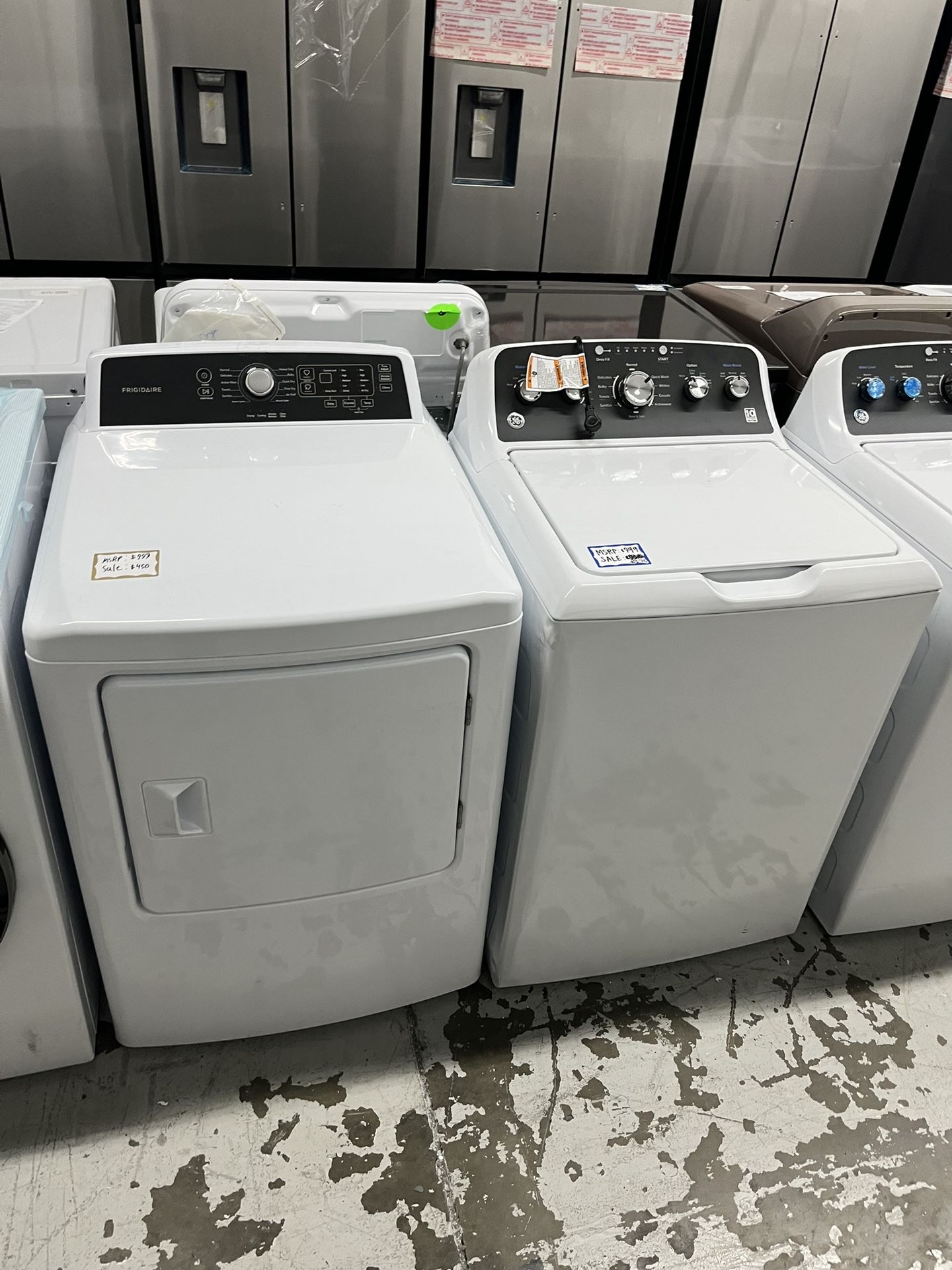 Ge x Frigidaire Brand New Washer & Dryer Mix Match Set ✔️