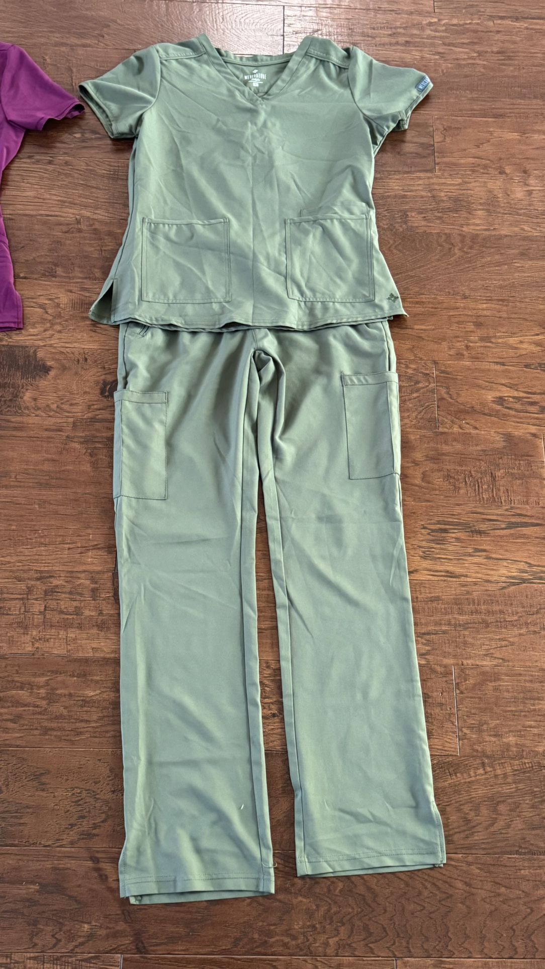 Med Couture Olive Green Scrub Set