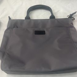 Laptop Tote Bags for Women Work Bag 15.6 Inch Nylon Waterproof Work Tote Office Professional Computer Bags (Grey)