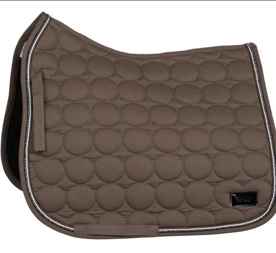 HORZE Marquess Quilted Quick-Dry Dressage Saddle Pad with Crystal Trim