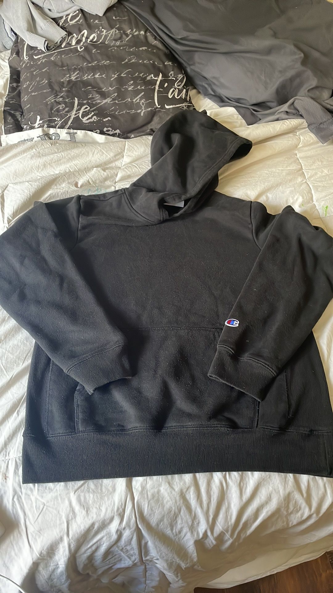 Kids champion Hoodie Black Size XL