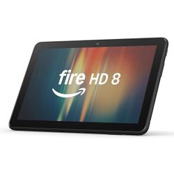 BRAND NEW IN BOX New Amazon Fire HD 8 tablet, 8” HD Display, 4GB memory, 64GB, responsive and vibrant, designed for portable entertainment, Black, 