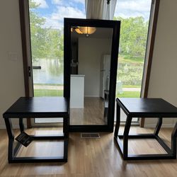 Mirror And Side Table Set