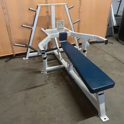 RARE Body Masters PS 100 Bench Press - Olympic Weight Plate Loaded - Adjustable Back Pad