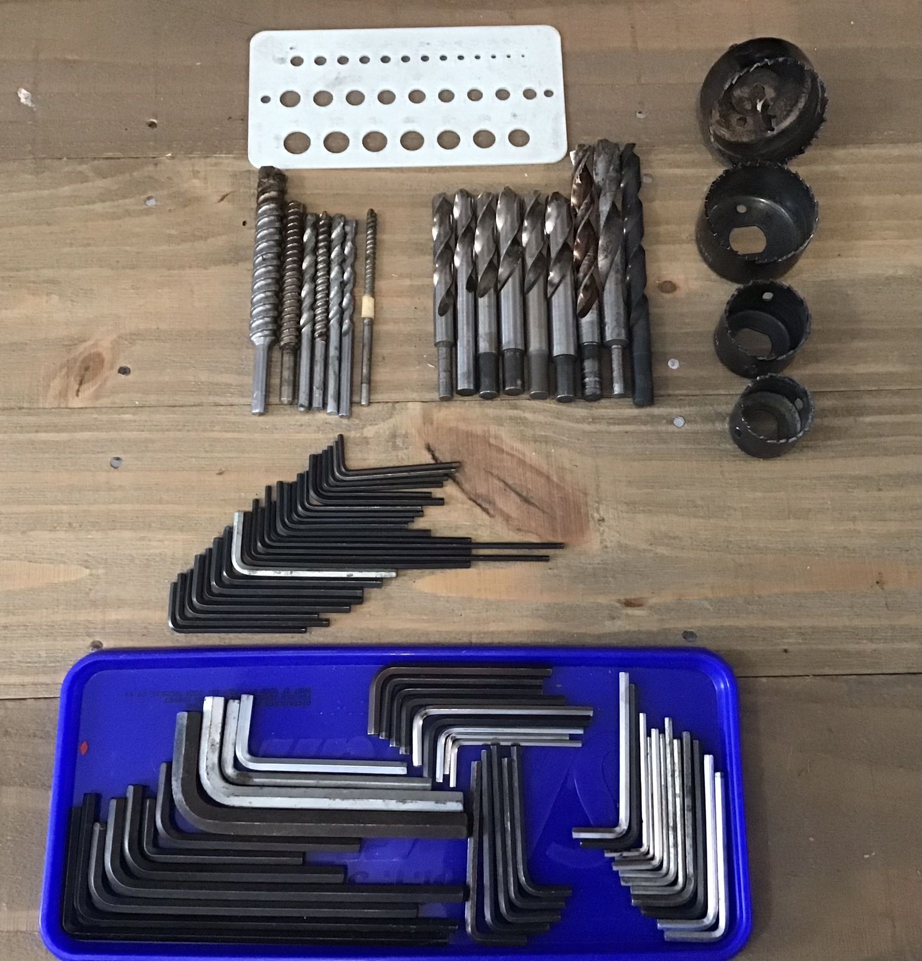 Hole Cutters, Large Drill Bits, & Allen Wrenches