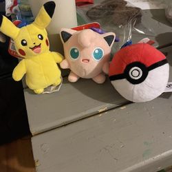 Pokemon plushies
