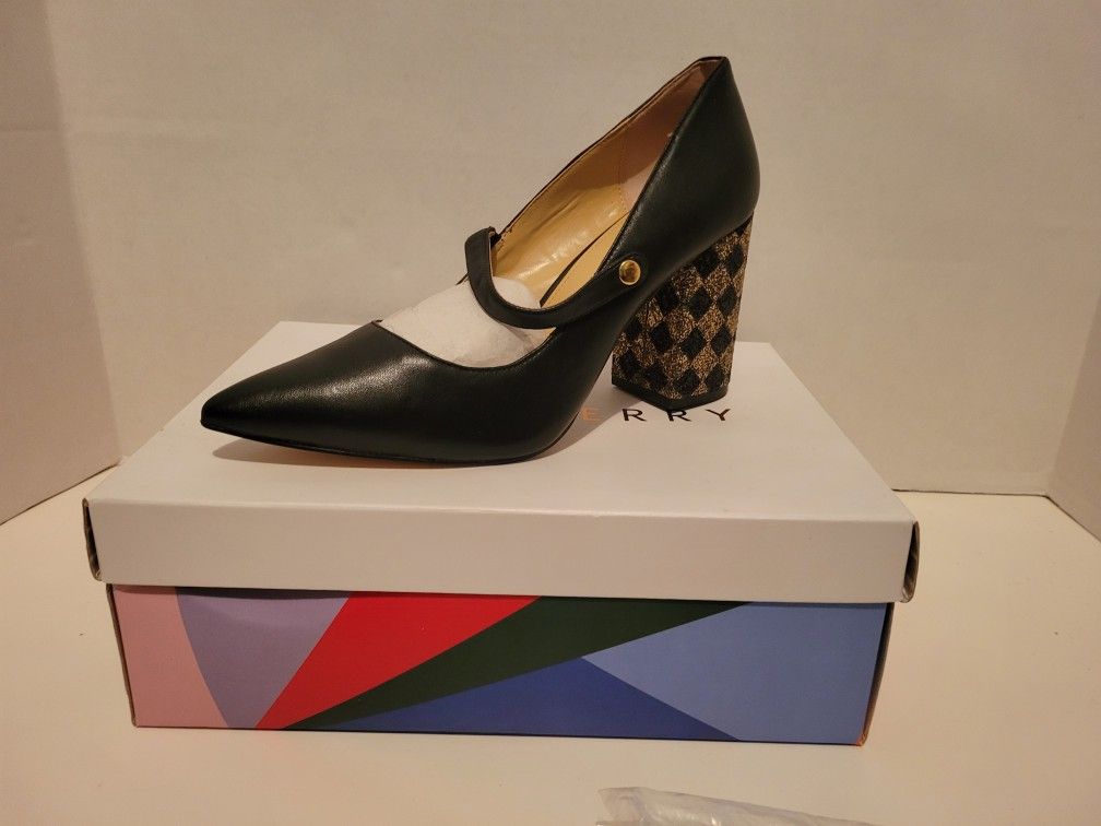 New Katy Perry The June Mary Jane Heels Glitter Black Gold Size 11