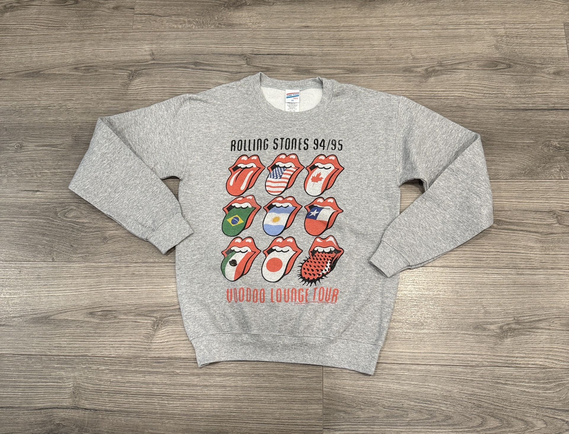 Junk food Clothing The Rolling Stones Voodoo Lounge Sweatshirt Women’s Size Extra Small